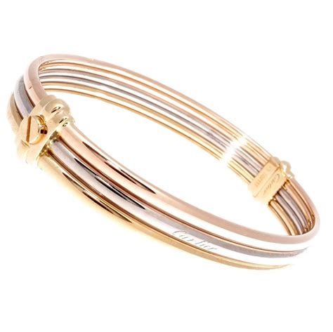 cartier gold bracelet|cartier gold bracelet with screws.